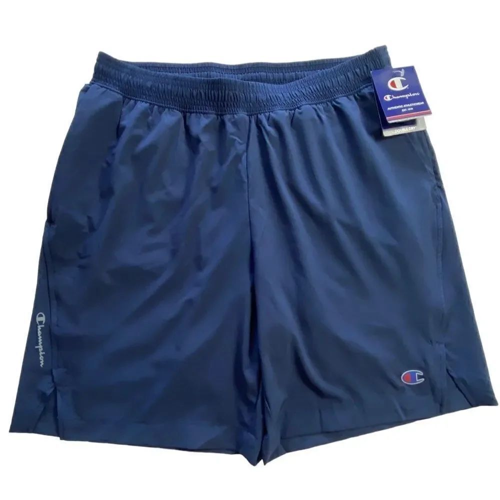 CHAMPION MENS’ Medium Navy Sports Shorts with Liner 7” Inseam